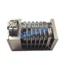 6 Digits Backward Drop Zero Replacement Part for Heidelberg Windmill Model 46 Numbering Machine
