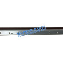 Heidelberg MO Wash Up Blade – 648mm x 52mm x 6mm, 3 holes, metal & Tufnol.