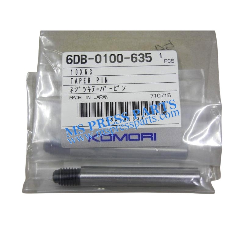 Original New Komori Taper Pin 6DB-0100-635 (L:63/79mm, OD:10/11mm) for L-40