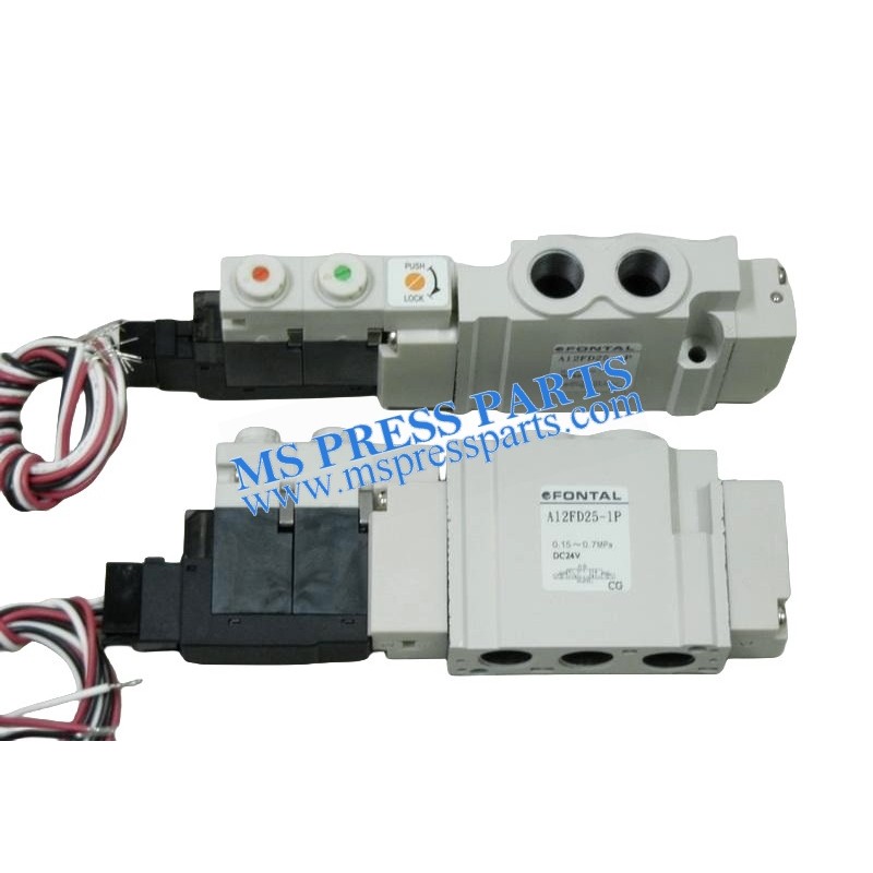 Original New Komori LS Valve A12FD25-1P (DC 24V) Made in Japan