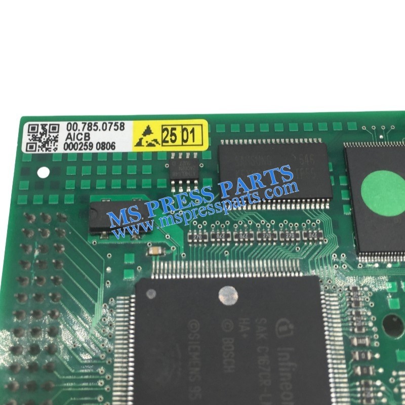 00.785.0758/01 Flat Module AICB for Heidelberg SM102, CD102, CD74, PM74, SM74, SM52 Machines