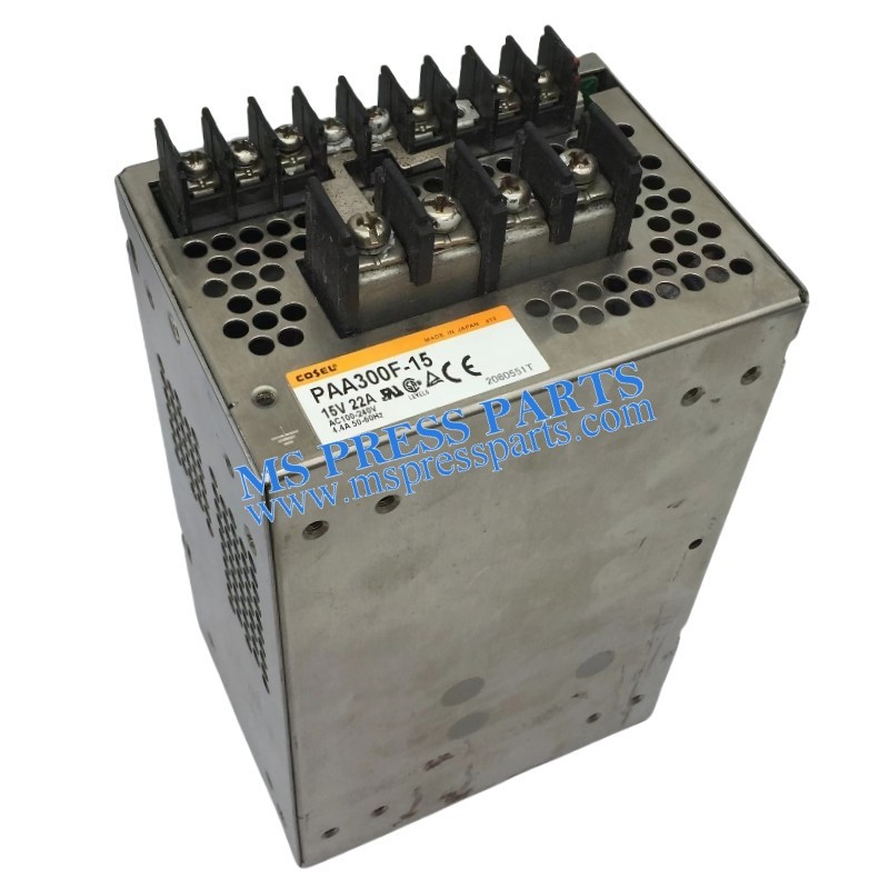 Original USED Komori Machine Power Supply (Repaired) | ELCO-COSEL P300-15 / PAA300F-15 Equivalent