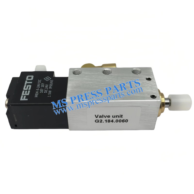 Heidelberg Cylinder/Valve Unit G2.184.0060 | G2.184.0060/06 for CD74/XL75/PM52 | Made in China