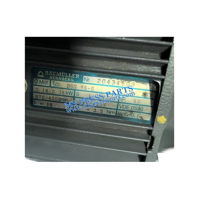 61.105.1322 Heidelberg Pile Motor GZ 03-DSG 56 S | CD102 CX102 SM102 printing machine | Original Used
